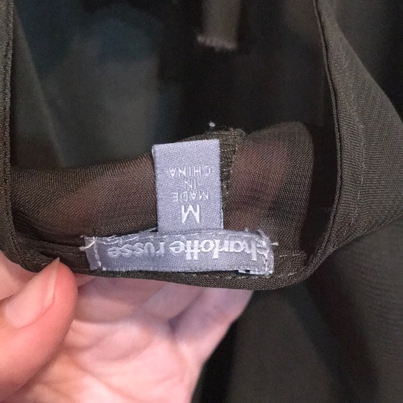 Olive green float top - Picture 4 of 5